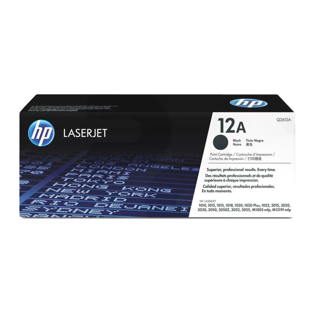 Toner Original HP 12A Laserjet Negro