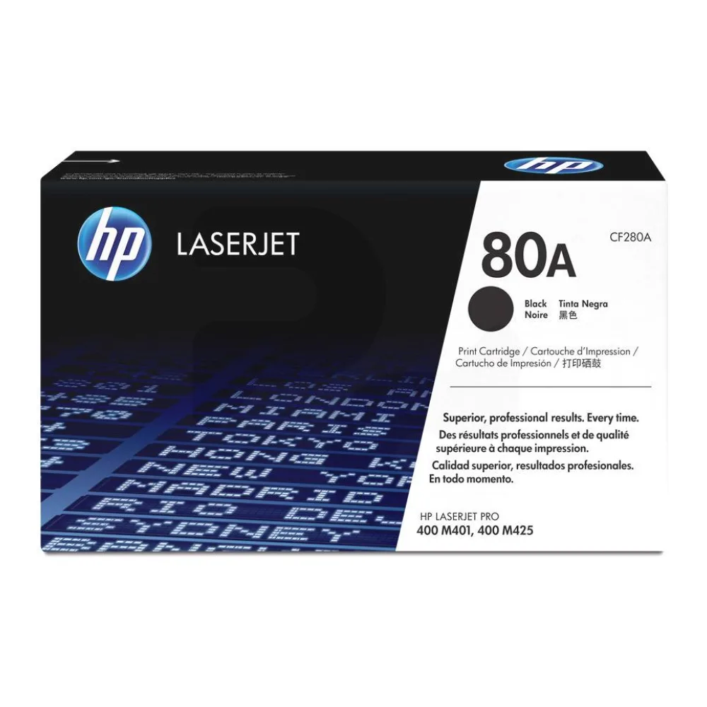 Toner Original HP 80A Negro