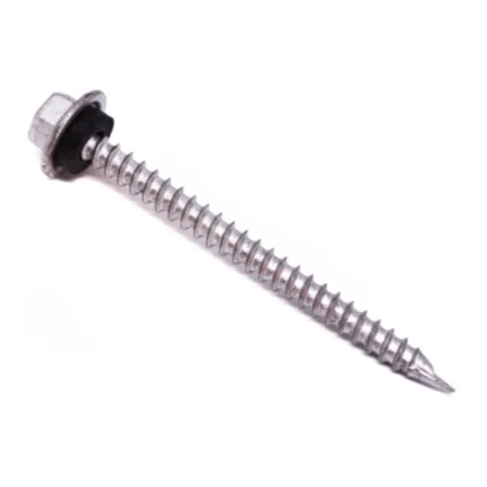 Tornillo Cab/hex 10-12X2.1/2" G/gom Pta.fina C-100