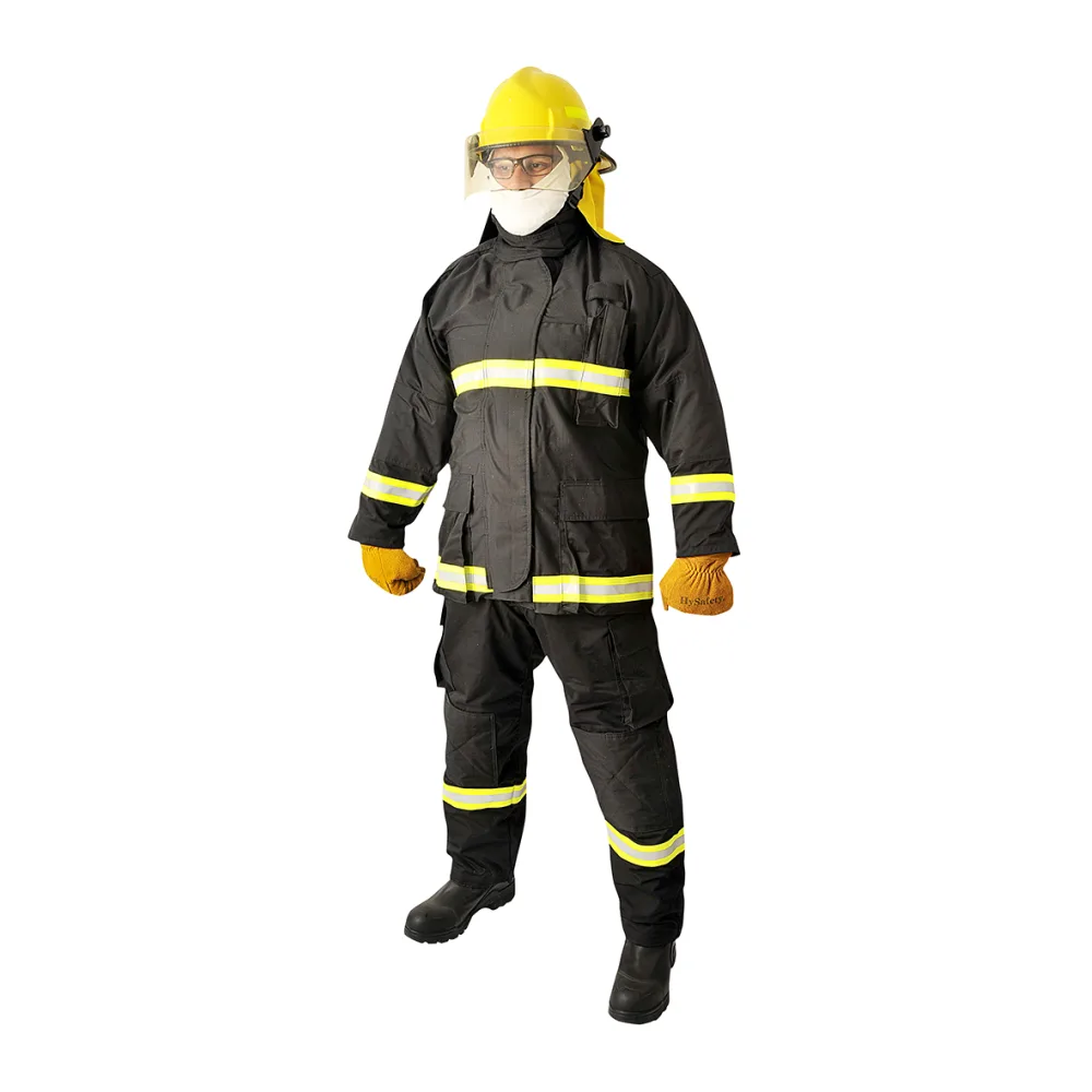 Traje Bombero Jardinera/chaqueta Rip Stop Negro Start Fire