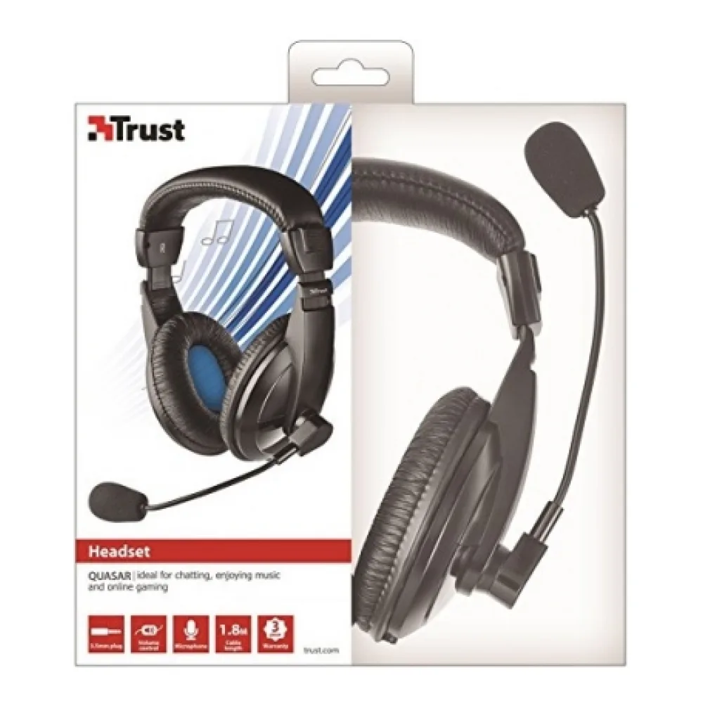 Trust Audífono Quasar Headset 21661