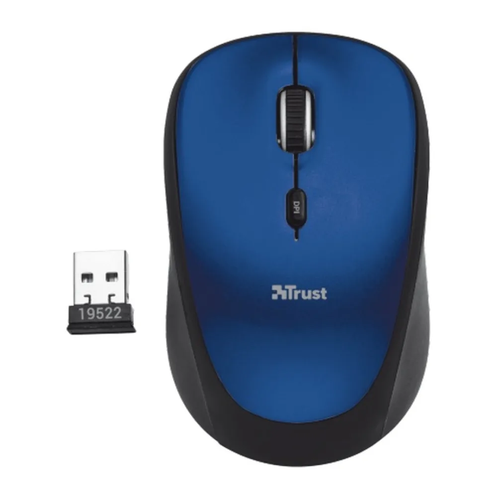 Trust Mouse Inalámbrico Yvi Wireless Azul 19663
