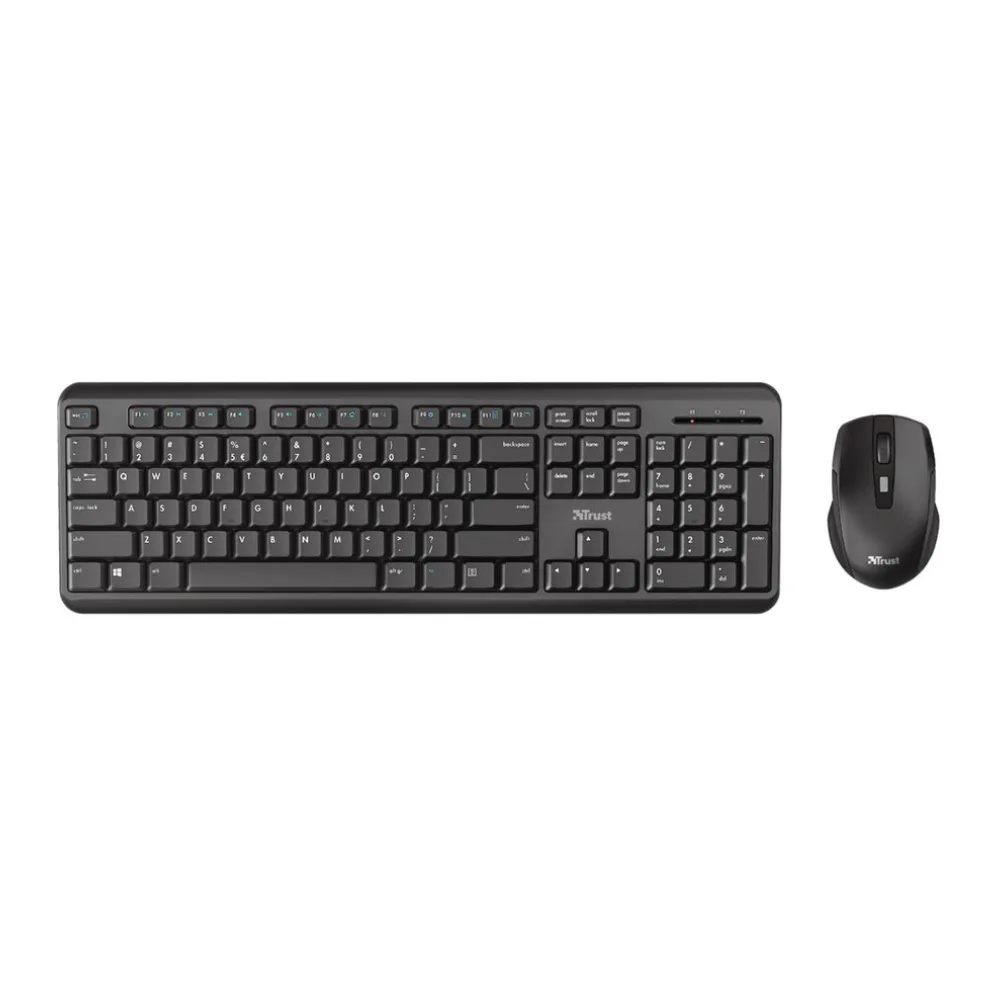 Trust Mouse y Teclado Kit Wireless Negro 23944