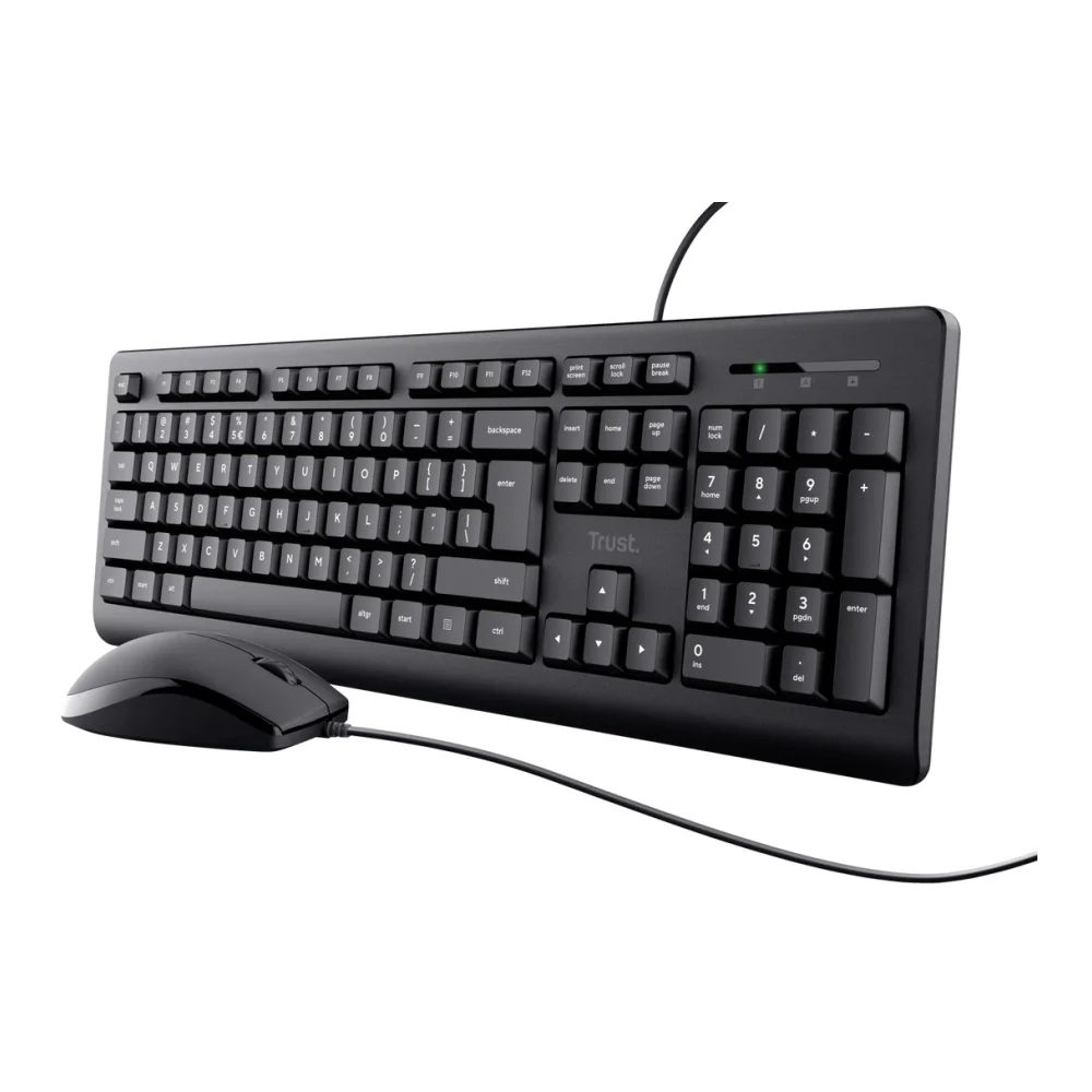 Trust Pack Teclado y Ratón con Cable TKM-250