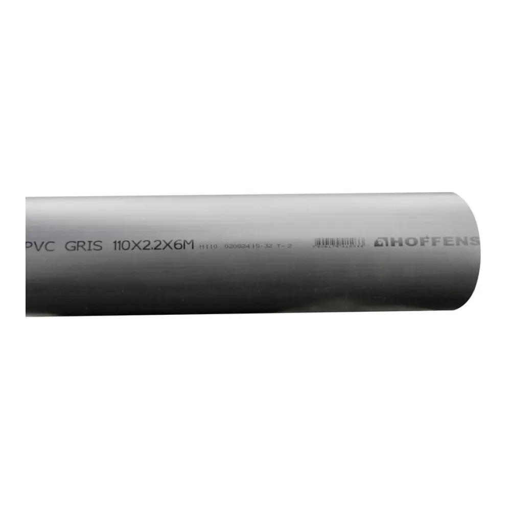 Tubo Pvc Gris 110 Mm 6 Mt Hoffens