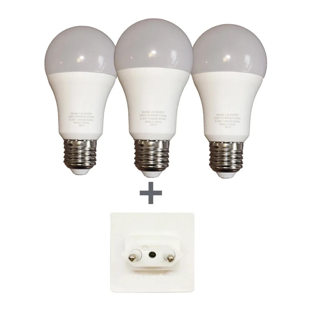 Vivitar Pack 3 Ampolletas Wifi Blanca + Sensor Energizer