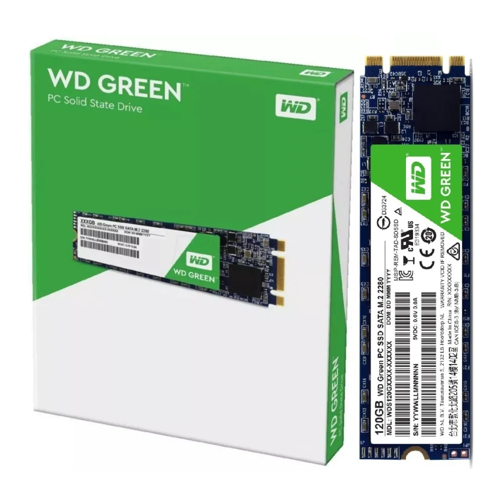 Western Digital Disco Ssd 120GB M.2 2280 Green WDS120G2G0B