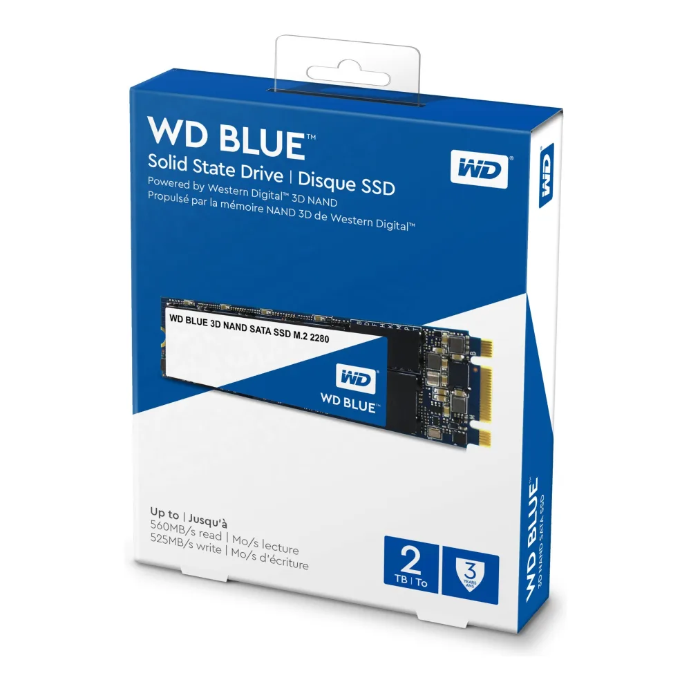 Western Digital Disco Ssd 2TB Blue 3D Nand, M.2 2280 WDS200T2B0B