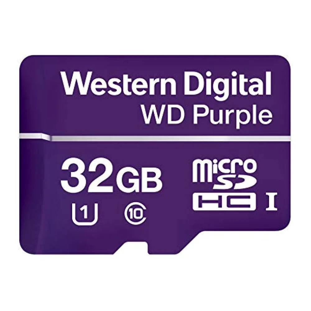 Western Digital Memoria Flash 32 Gb Microsdxc Purple Clase 10 WDD032G1P0A