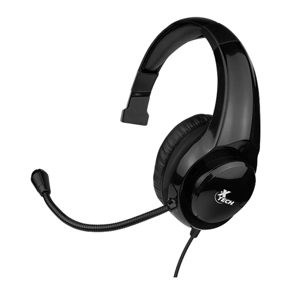 Xtech Audífono Molten Mono Chat Hdst Gaming 3.5MM Black XTH-520BK